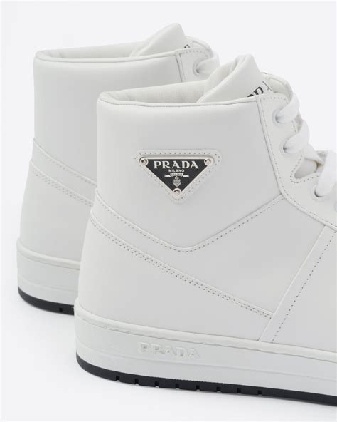 high grip prada shoes|prada white leather high top.